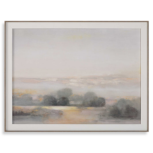 Abbyson Home Atmospheric Neutral Landscape Print