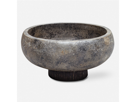 Abbyson Home Bixby Aged Black Bowl