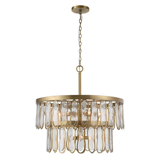 Abbyson Home Aurelie 9 Light Round Pendant